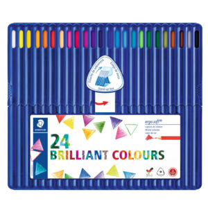 L&aacute;pis de cores staedtler
ergosoft 24 unidades.