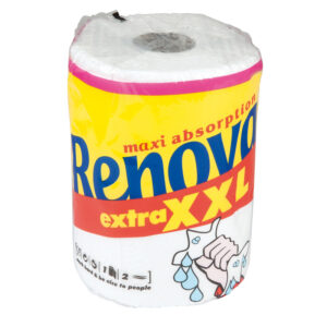 Papel de cozinha renova xxl ultra absorvente rolo.