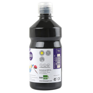 Guache escolar 500 ml preto.
