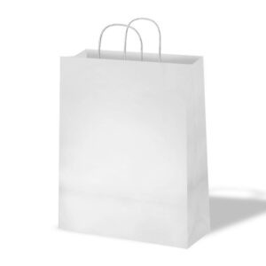 Bolsa de papel basika celulose
branca asa retorcida