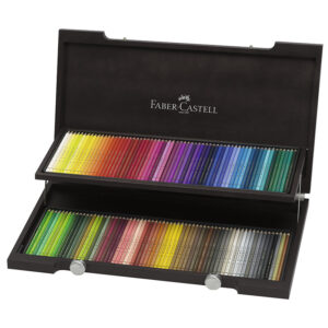 110013 - Estojo Madeira Wenge c/120 l&aacute;pis Polychromos