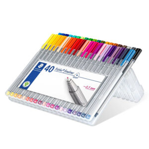 Estojo exclusivo box de dois niveis com 40 marcadores