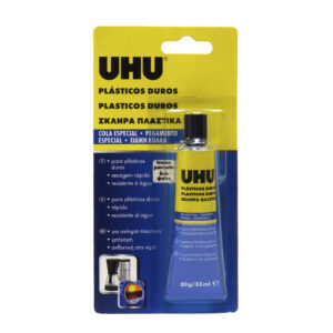 Cola para pl&aacute;sticos duros